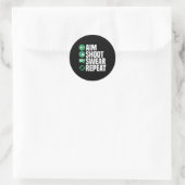 Grappig biljart zwembad ronde sticker (Tas)