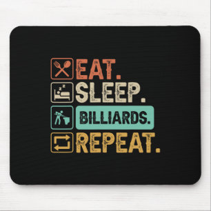 Grappig biljartspel 9-ball speler Dad Cue Stick Lo Muismat