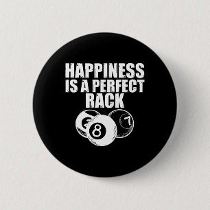 Grappig biljartspel Night Happiness is een perf Ronde Button 5,7 Cm
