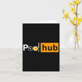 Grappig biljartspel - Pool Hub - biljart en cue Kaart (Gele Bloem)