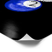 Grappig Billiards geluk is een strak rack Perfect Poster (Hoek)