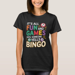 Grappig Bingo Liefhebber Design – Bingo Speler Cad T-shirt