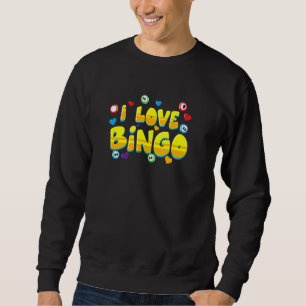 Grappig Bingo Speler Gift - Ik hou van Bingo Graph Trui
