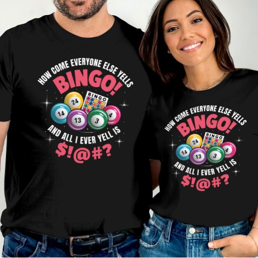 Grappig bingogame iedereen schreeuwt bingo t-shirt