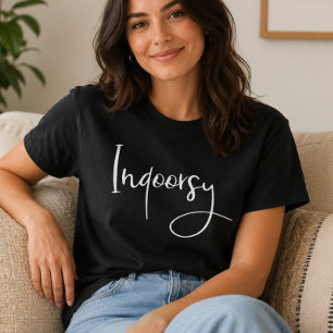 Grappig binnenhuis-script t-shirt