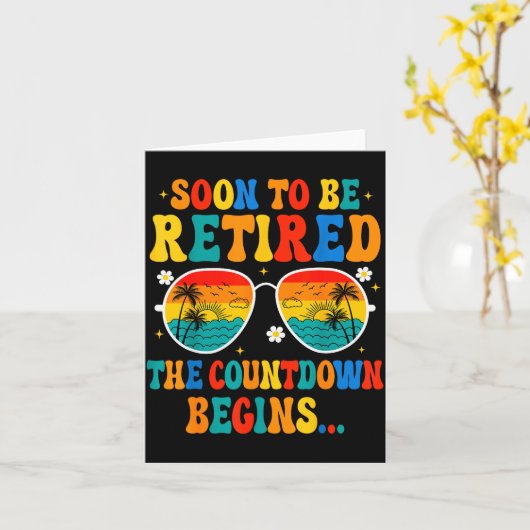 Grappig Binnenkort Met Pensioen De Aftelling Begin Kaart (Gele Bloem)