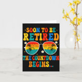 Grappig binnenkort met pensioen De countdown begin Kaart (Gele Bloem)