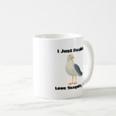 Grappig Bird Lover Gift, Schattigee Zeemeeuw Mok v (Voorkant rechts)