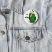 Grappig Bird - "Spreek je met me?" Ronde Button 5,7 Cm (In situ)