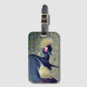 Grappig Bird "Welke kant?" Bagage label (Voorkant (verticaal))