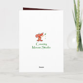 Grappig, Birthday die over de heuvel Cute Raccoon Kaart (Achterkant)