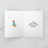 Grappig Birthday Humor Wenskaart Kaart (Binnen)
