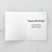 Grappig  Birthday-kaart. Kaart (Binnen)