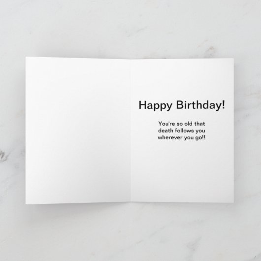 Grappig  Birthday-kaart. Kaart (Binnen)