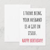 Grappig Birthday kaart voor haar, vrouw, vrouwen. (Voorkant / Achterkant)