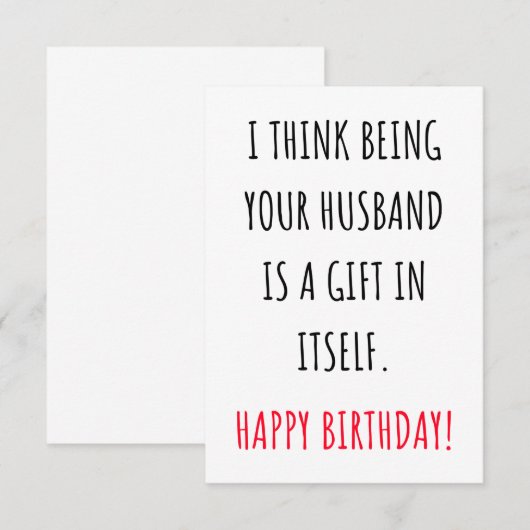 Grappig Birthday kaart voor haar, vrouw, vrouwen. (Voorkant / Achterkant)