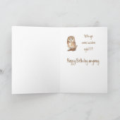 Grappig, Birthday, met leeftijd komt de wijsheid?  Kaart (Binnen)