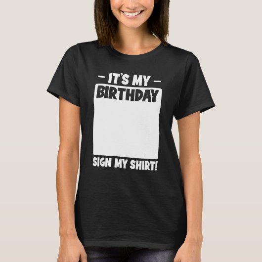 Grappig Birthday Party... het is mijn geboortedag. T-shirt (Voorkant)