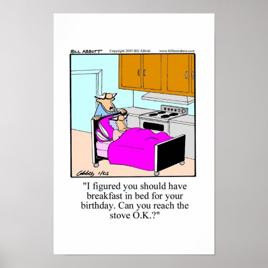 Grappig Birthday Poster! Poster (Voorkant)