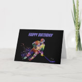 Grappig Birthday Puck Je bent oude Hockey Player Kaart (Voorkant)