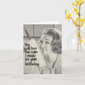 Grappig Birthday. Rolling Pin gevaarlijk. Kaart (Gele Bloem)