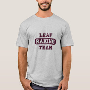 Grappig blad raking T-shirt