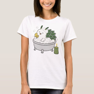 Grappig Blad Schapen Zee Slak Spa Dag Cartoon Scha T-shirt