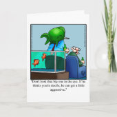 Grappig blanco in contact blijven kaart (Voorkant)