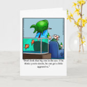 Grappig blanco in contact blijven kaart (Gele Bloem)