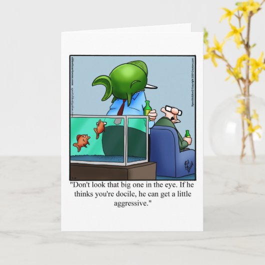 Grappig blanco in contact blijven kaart (Gele Bloem)