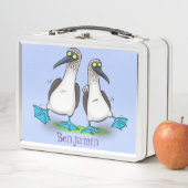 Grappig blauw gefundeerde foto van de cartoon van  (In situ)