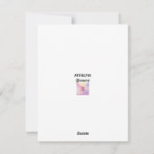 grappig blauw handschrift kerstfeestkaart feestdagenkaart (Achterkant)