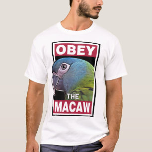 Grappig Blauw Kop Macaw - Bird Art T-shirt