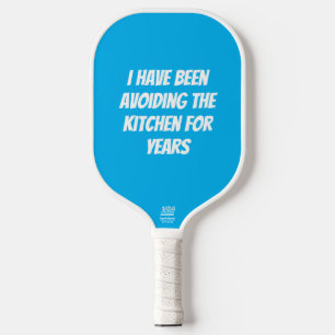 Grappig Blauw Niet in de Keuken Pickleball Paddle