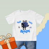 Grappig blauw nummer drie