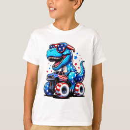 Grappig blauw T-REX Schattige cadeau voor jongens T-shirt