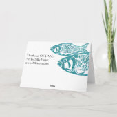 Grappig Blauwe Vis Hartelijk dank voor kaarten / N (Achterkant)