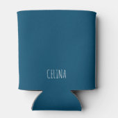 Grappig Blauwgroen Paard Ruitersport Gek Kastanje  Blikjeskoeler (Achterkant)