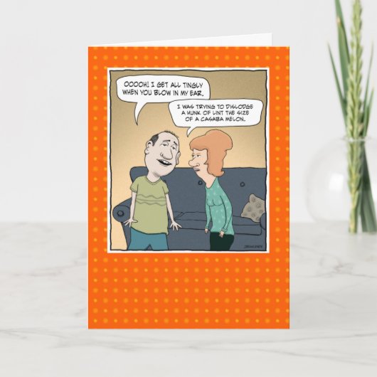 Grappig blazen in het Jubileum Ear Kaart (Voorkant)