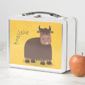 Grappig blij dat ik gras cartoon zie eten (In situ)