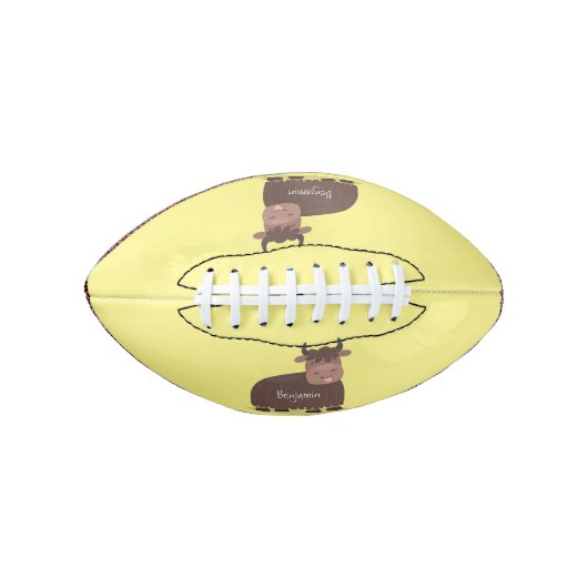 Grappig blij dat ik gras cartoon zie eten american football (Voorkant)