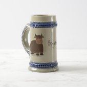 Grappig blij dat ik gras cartoon zie eten bierpul (Voorkant links)