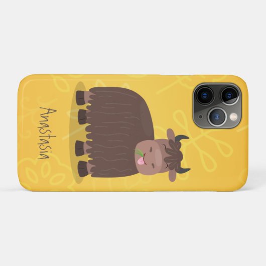 Grappig blij dat ik gras cartoon zie eten Case-Mate iPhone case (Achterkant (horizontaal))