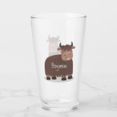 Grappig blij dat ik gras cartoon zie eten glas (Achterkant)