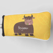 Grappig blij dat ik gras cartoon zie eten golfheadcover (Voorkant)