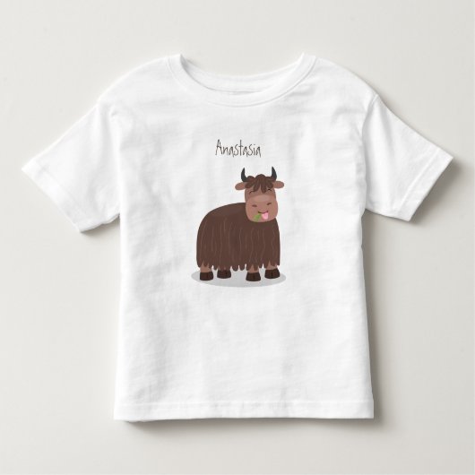 Grappig blij dat ik gras cartoon zie eten kinder shirts (Voorkant)