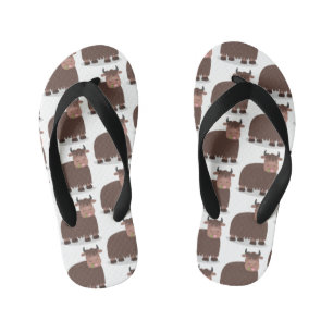 Grappig blij dat ik gras cartoon zie eten kinder teenslippers