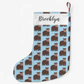 Grappig blij dat ik gras cartoon zie eten kleine kerstsok (Achterkant)