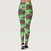 Grappig blij dat ik gras cartoon zie eten leggings (Achterkant)