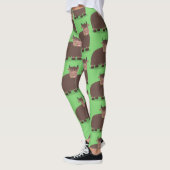 Grappig blij dat ik gras cartoon zie eten leggings (Links)
